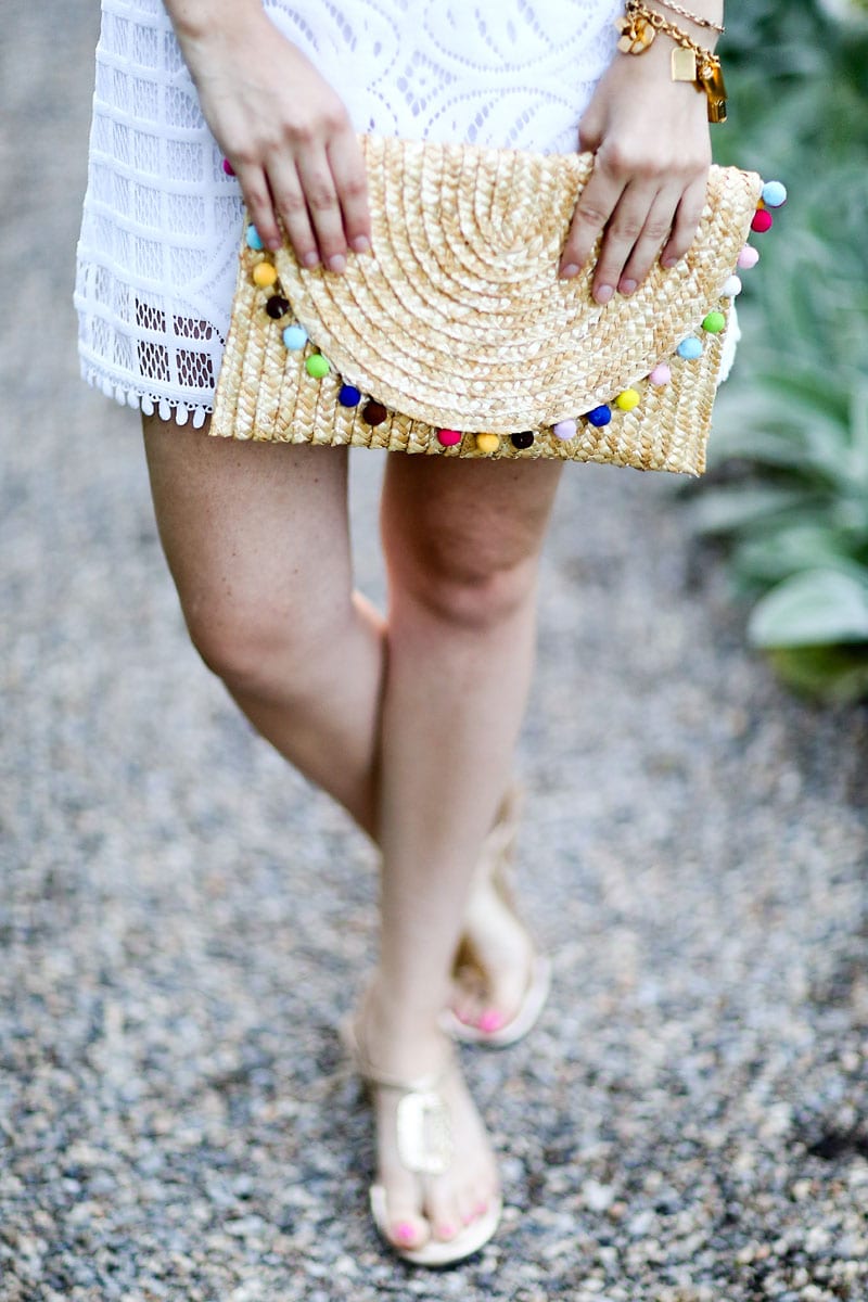 CARMELITA POM POM CLUTCH