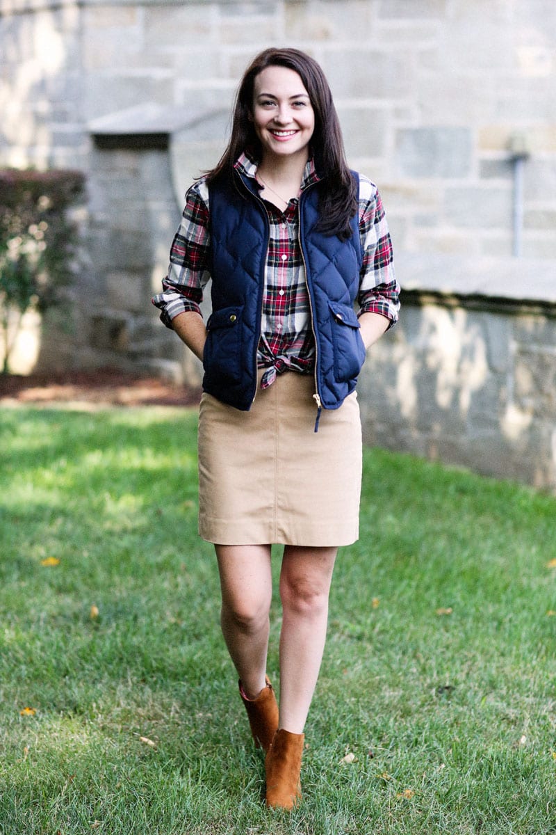 Cute Plaid Fall Outfit