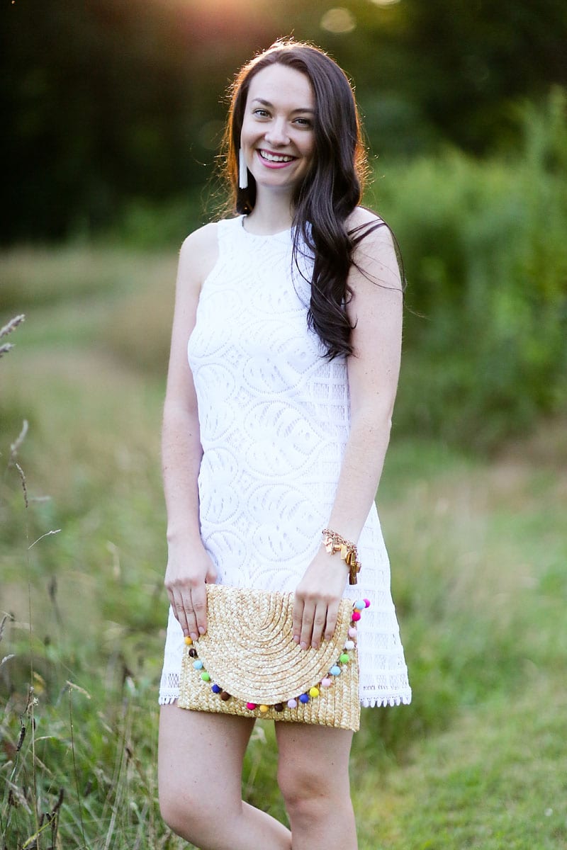 MANGO LACE SHIFT DRESS