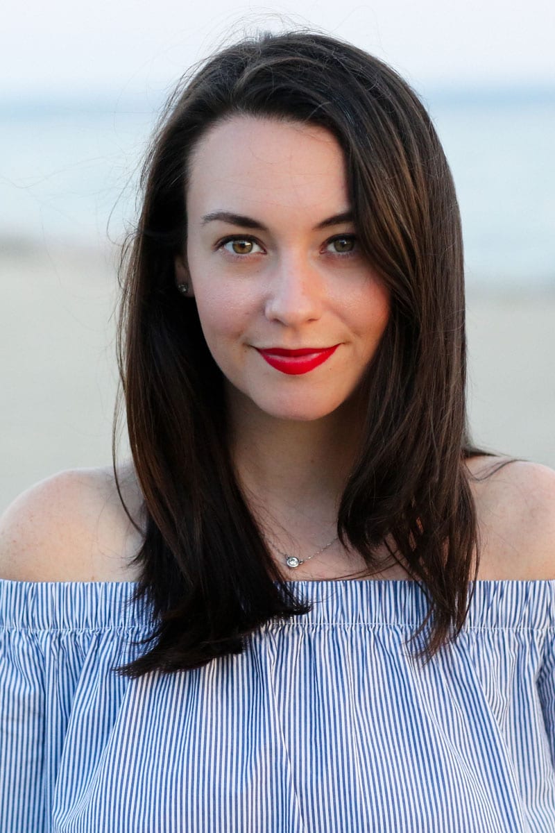 Off the Shoulder Striped Tie