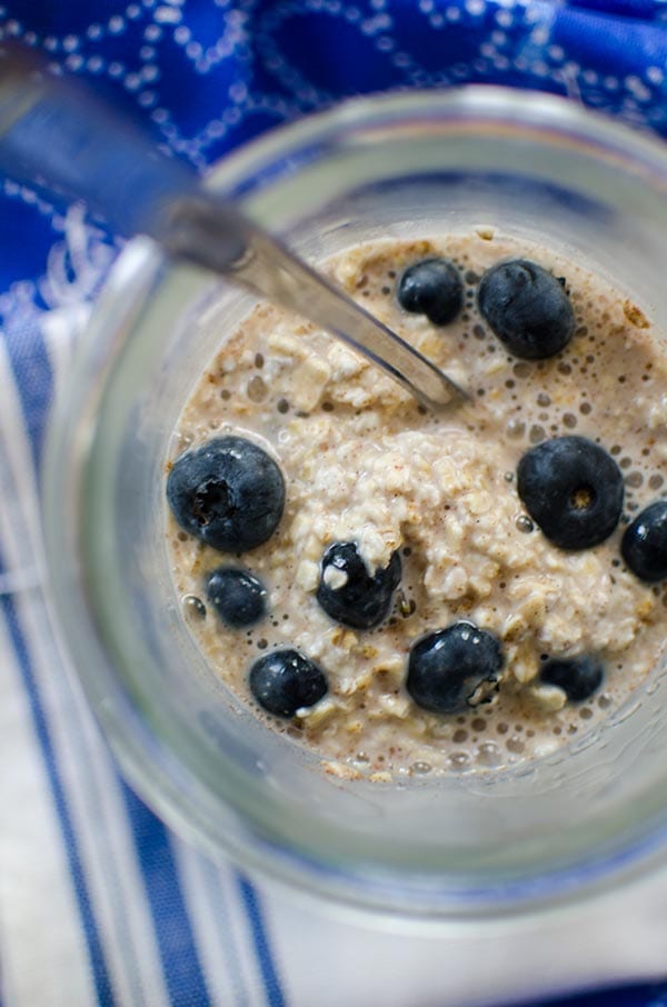 Blueberry overnight Oatmeal recipe