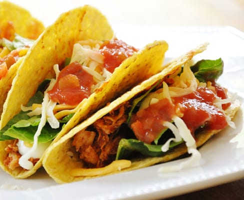 Shredded chicken taco recipe