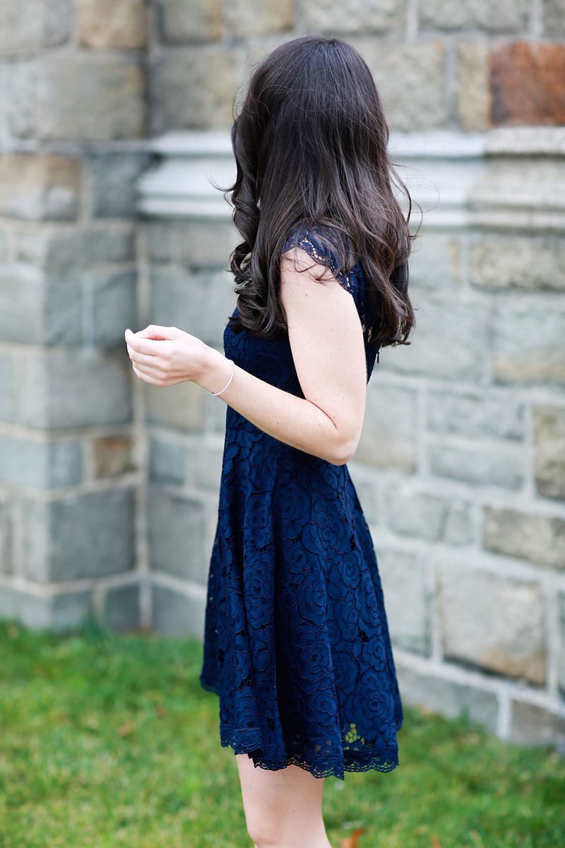 Navy Lace Dress