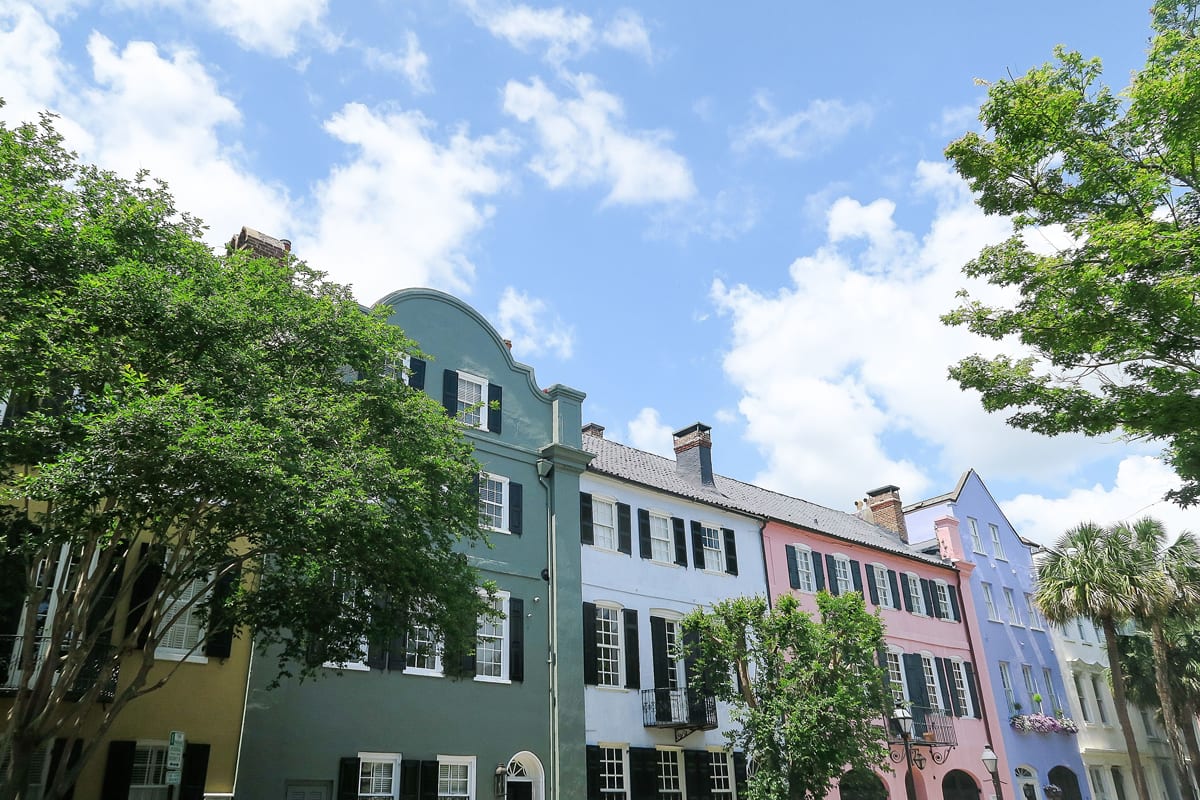 Rainbow Row Charleston