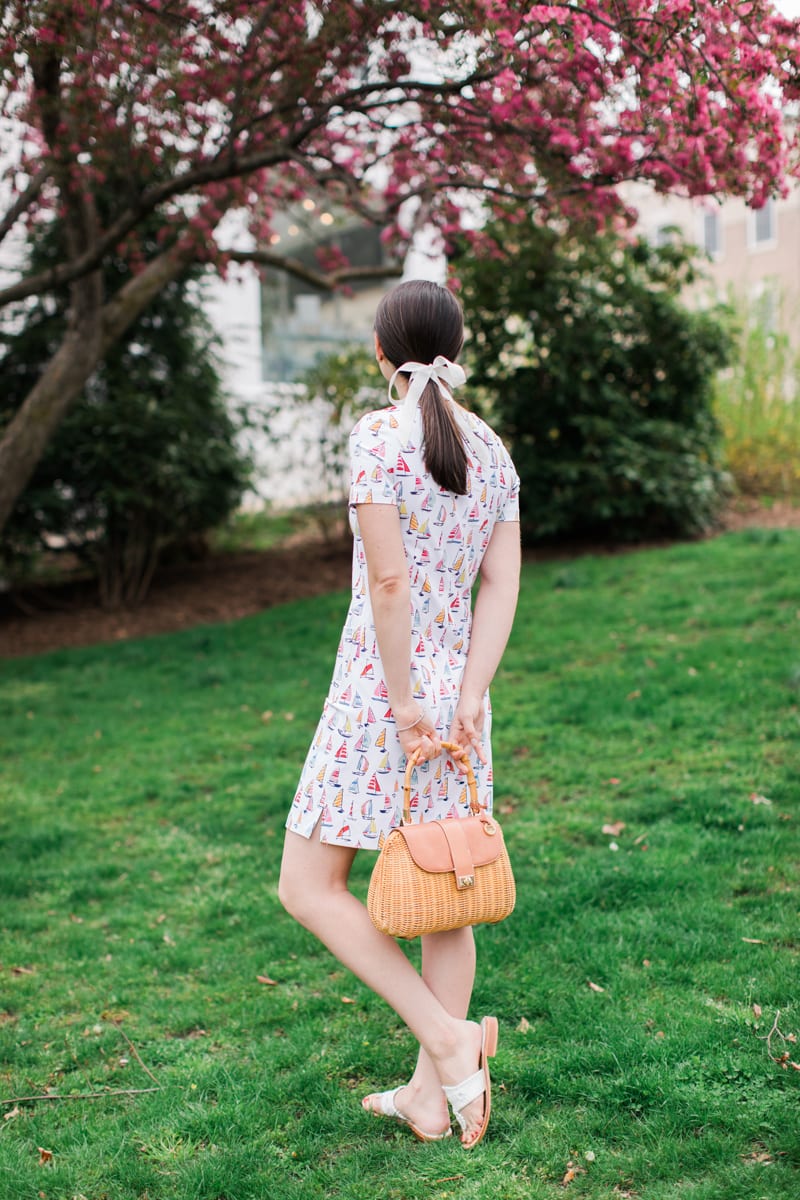 Sailboat Print Dress