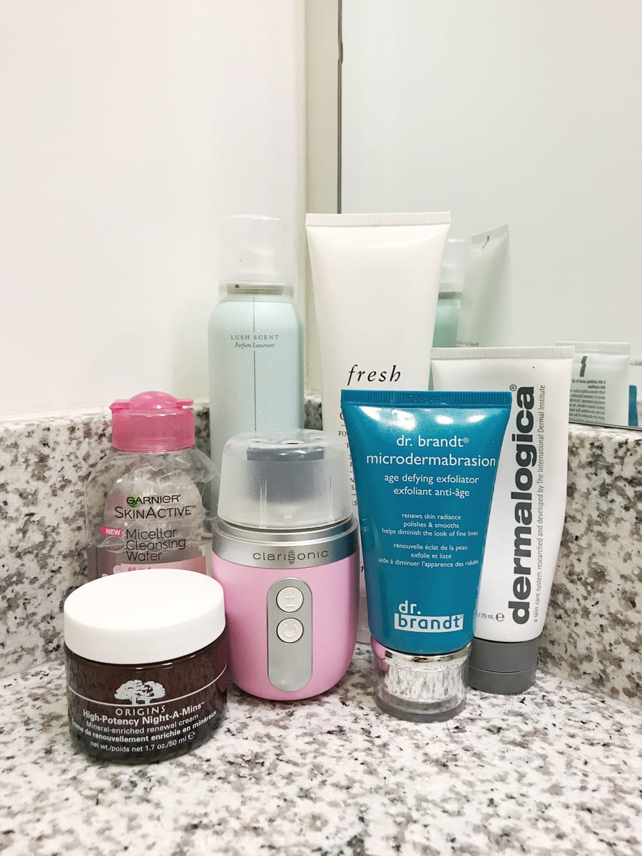 Bathroom Counter Beauty Favorites