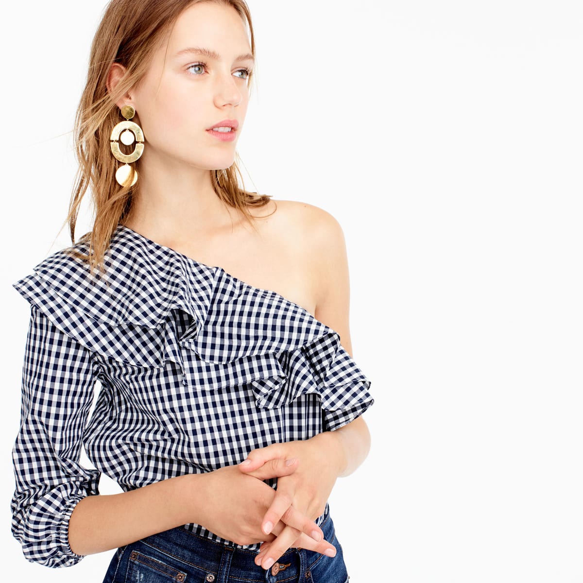 Gingham Off the Shoulder