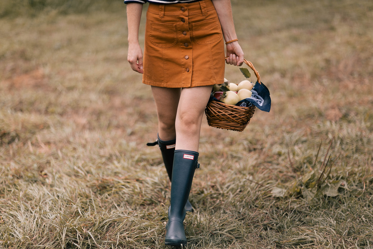 Hunter Boots Apple Picking