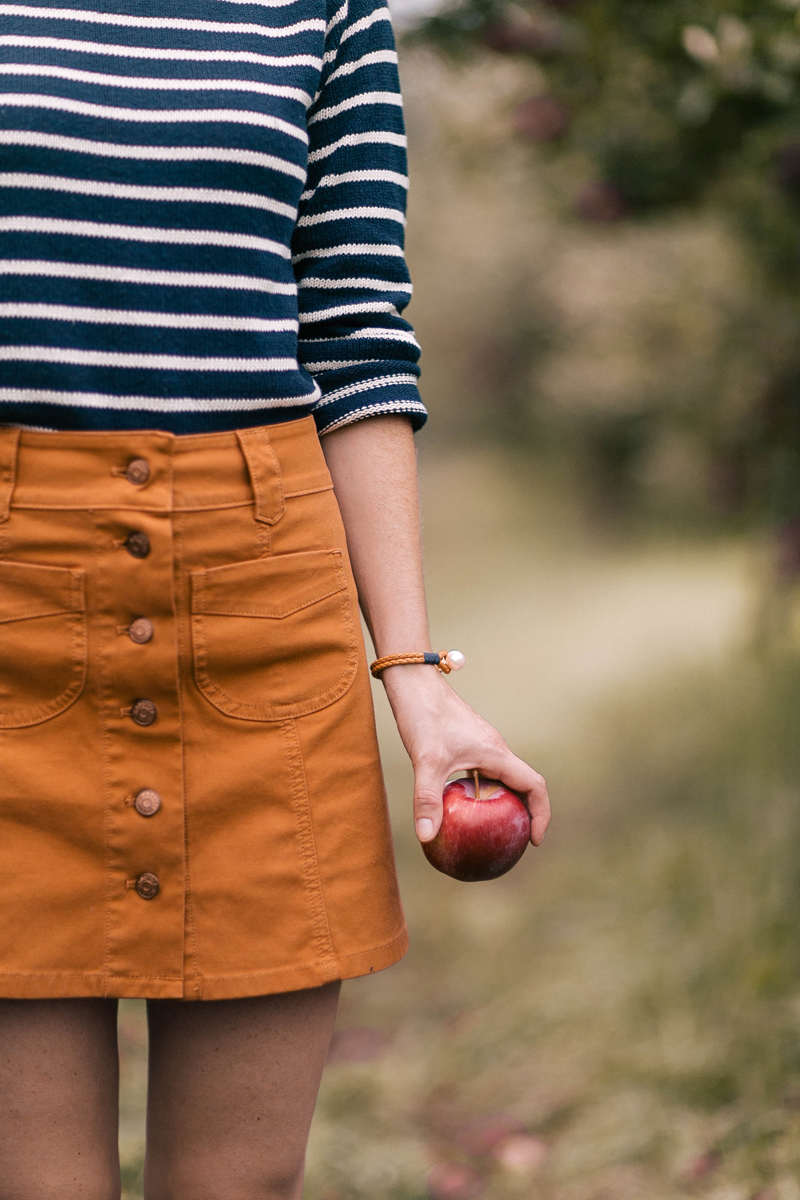 Madewell Button Front Skirt