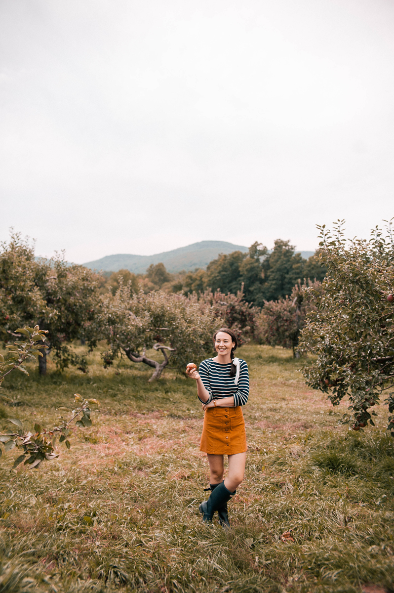 Preppy Apple Picking Outfit