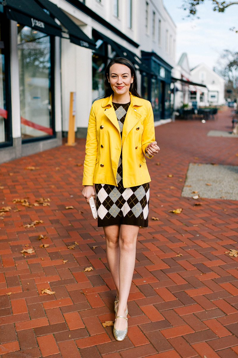 J. Crew Argyle Dress