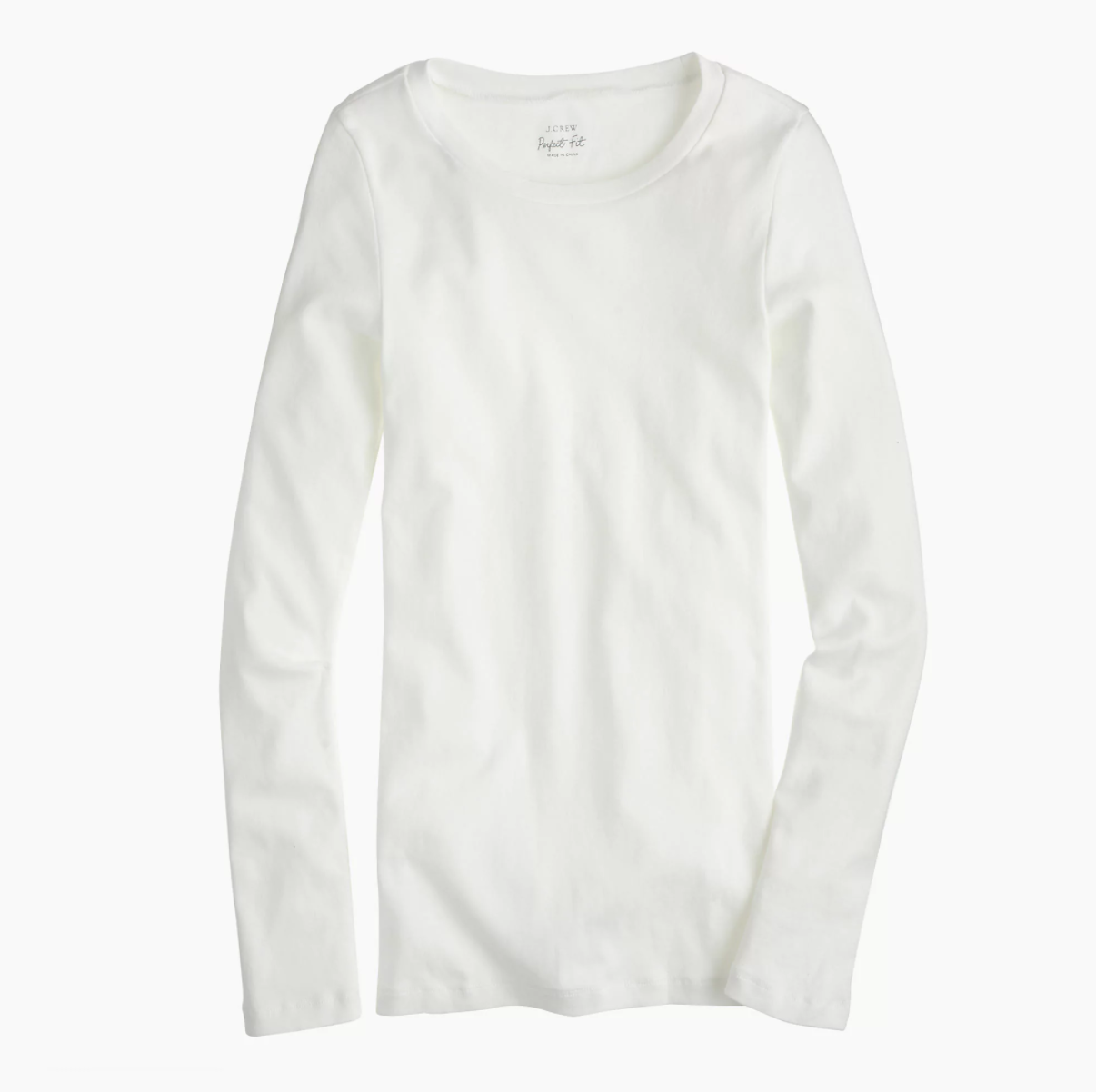 Perfect Long Sleeve White Tee