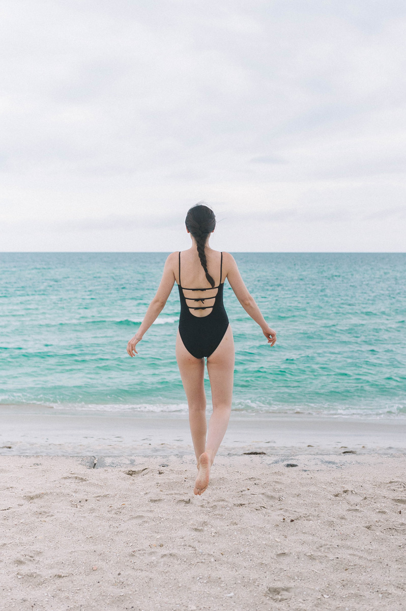 Bow Back Bathing Suit