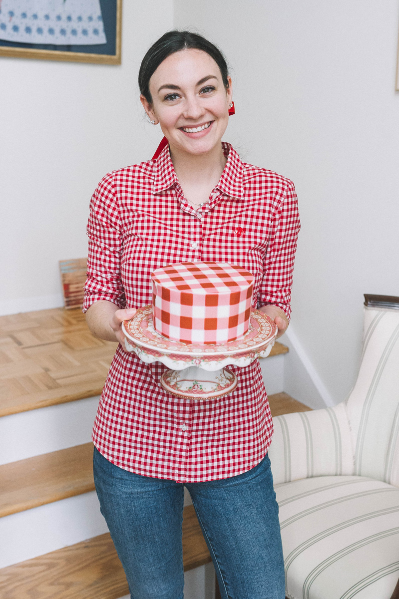 Gingham Cake