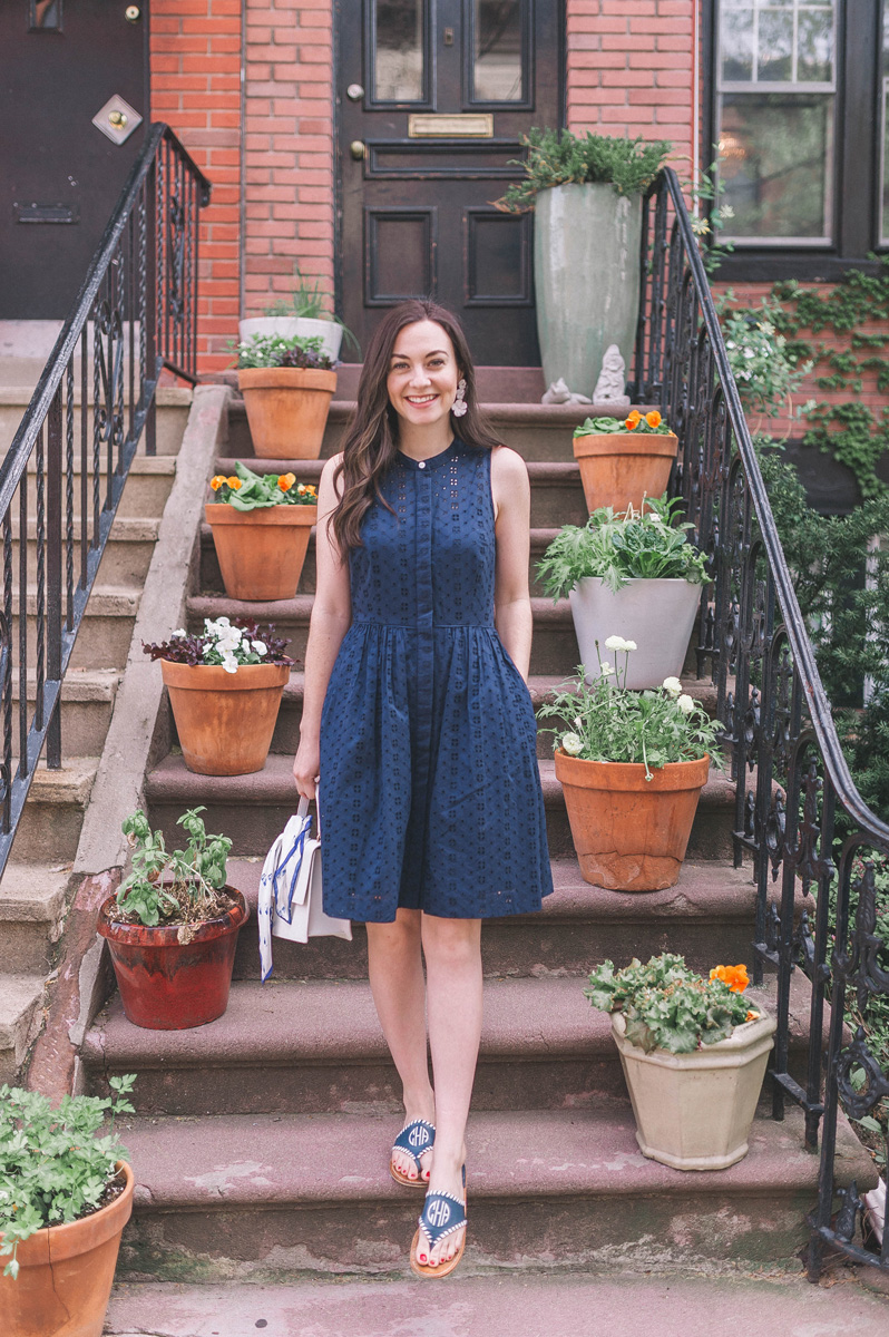 J. Crew Navy Shirtdress