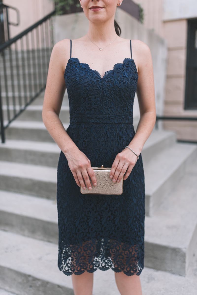 Navy Lace Dress