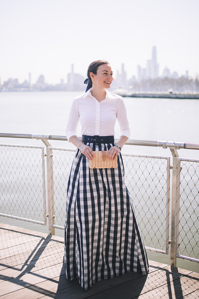 Gingham Ball Gown Skirt