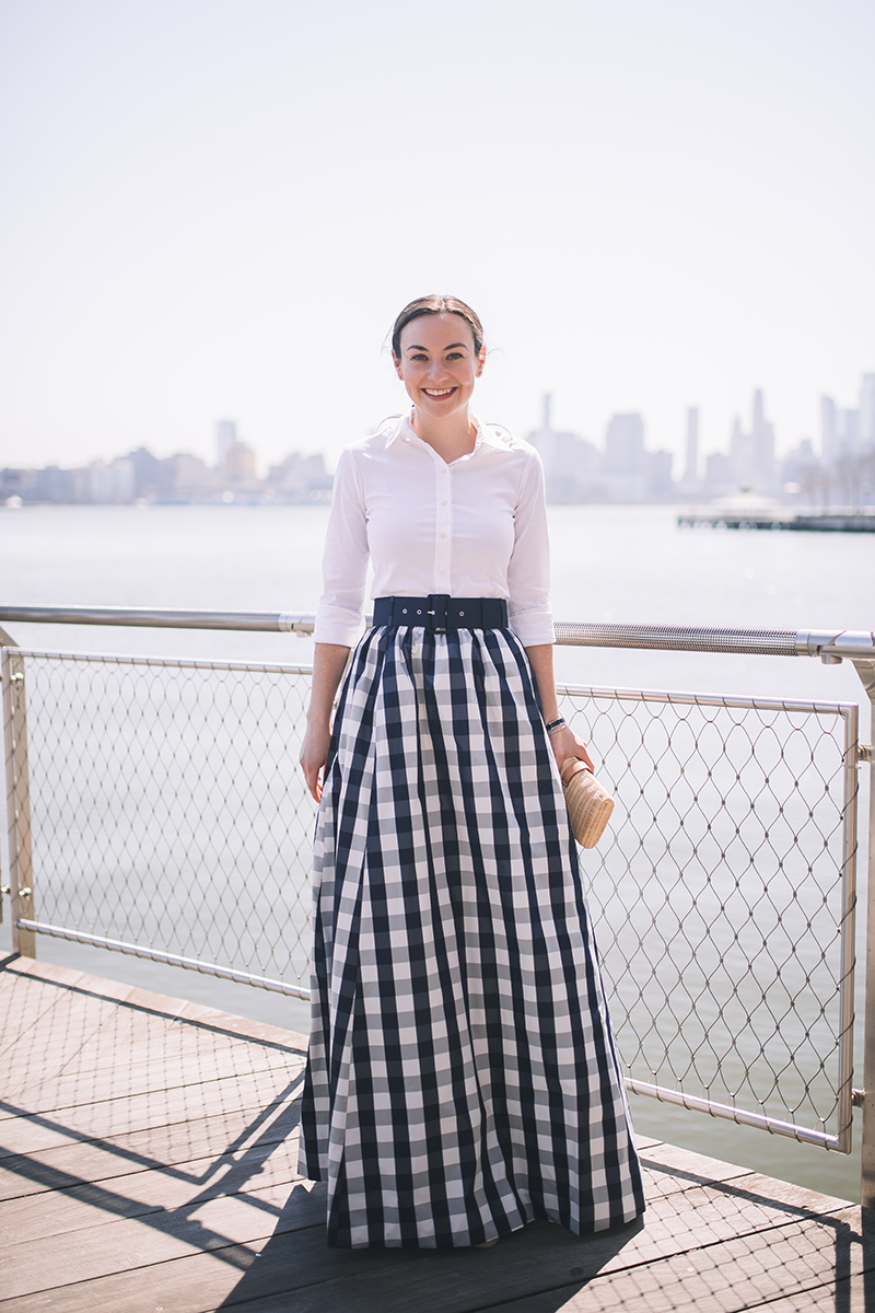 J. Crew Gingham Ball Gown Skirt