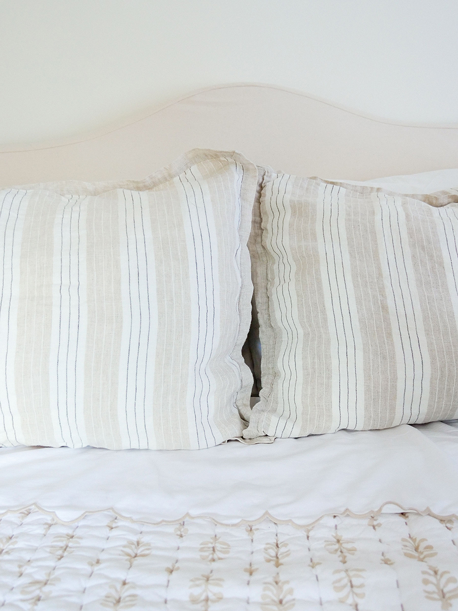 Striped Linen Pillows