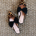 Leopard Bow Shoes