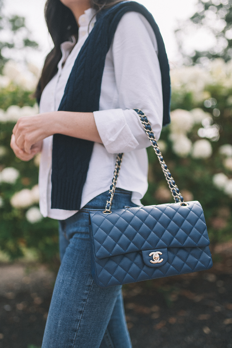 Navy Quilted Chanel