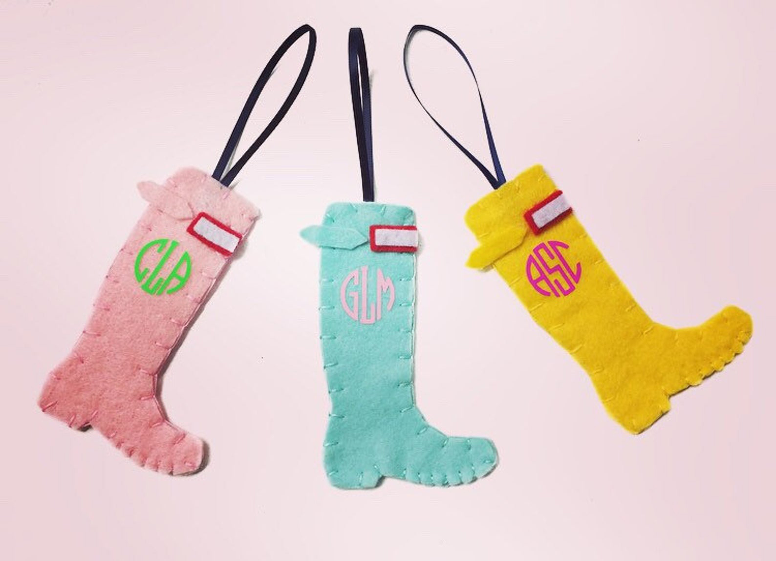 Hunter Boot Monogrammed Ornament