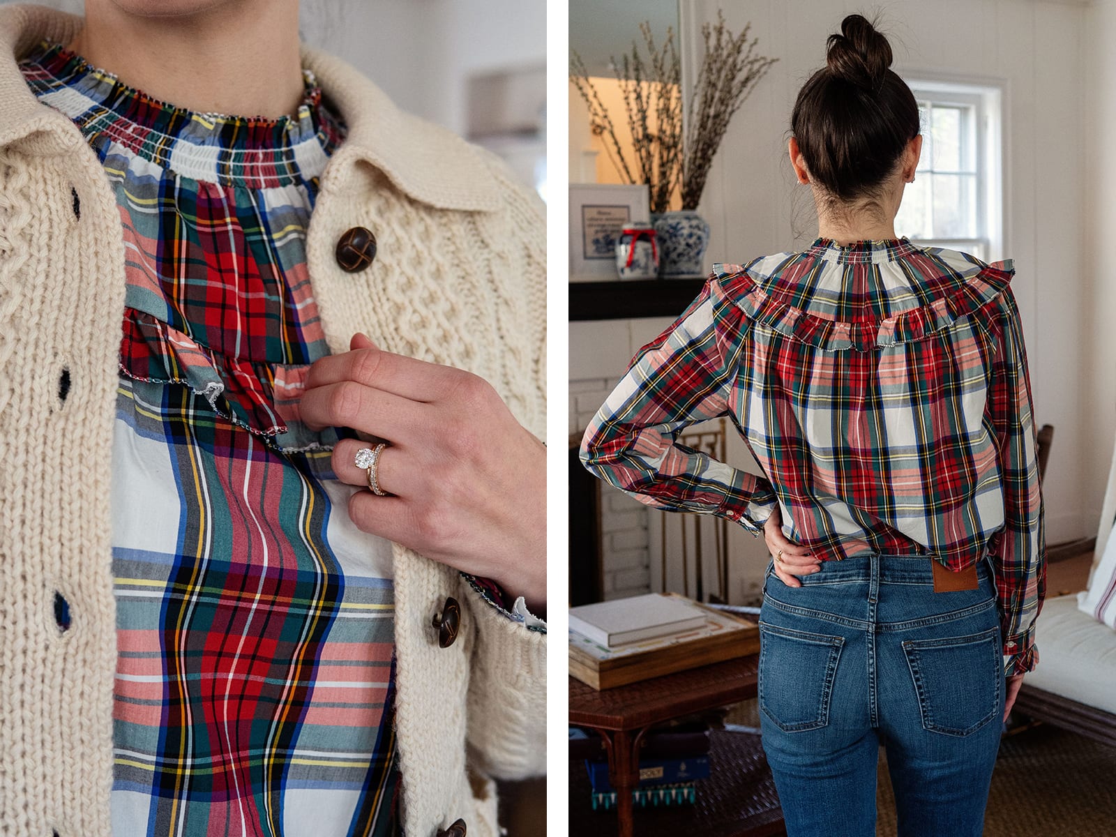 Tartan top outfit