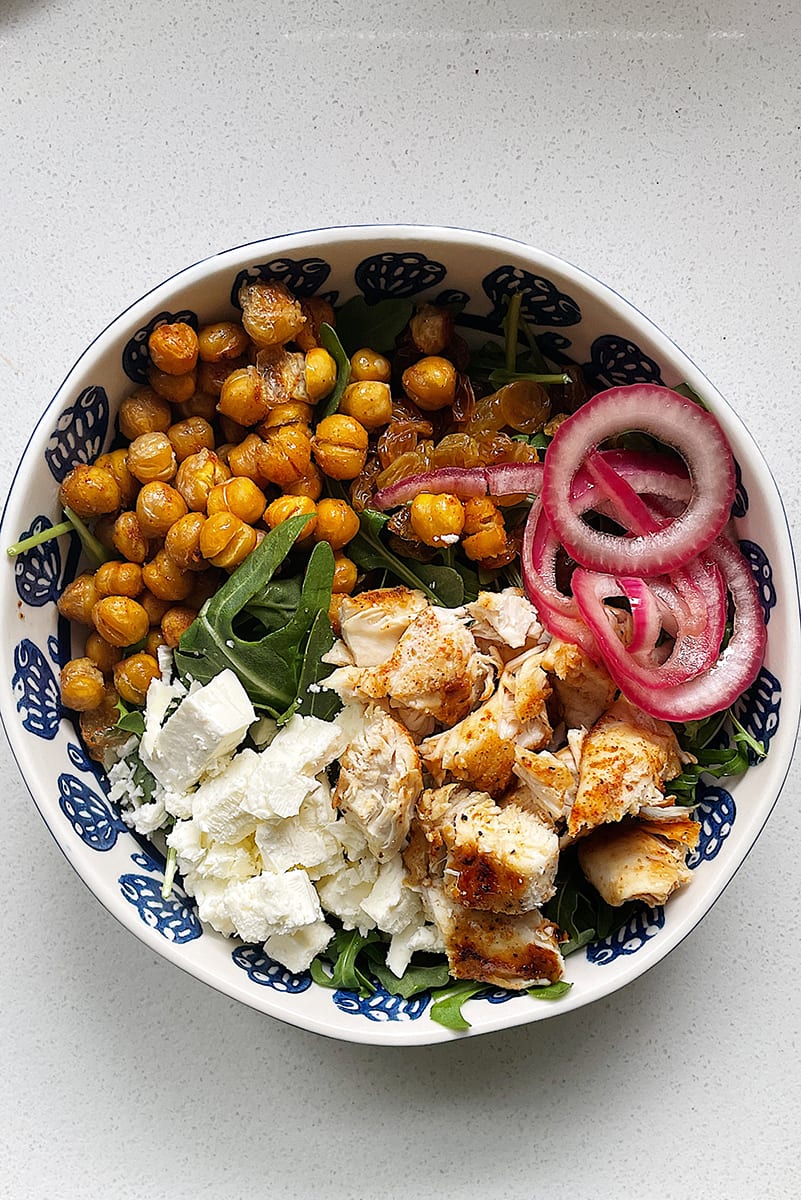 EASY CHICKEN ARUGULA SALAD