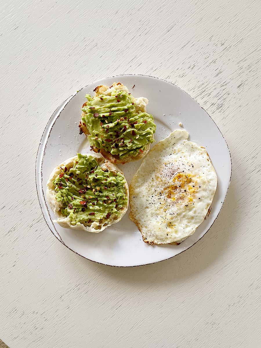 avocado english muffins DIARY No.47