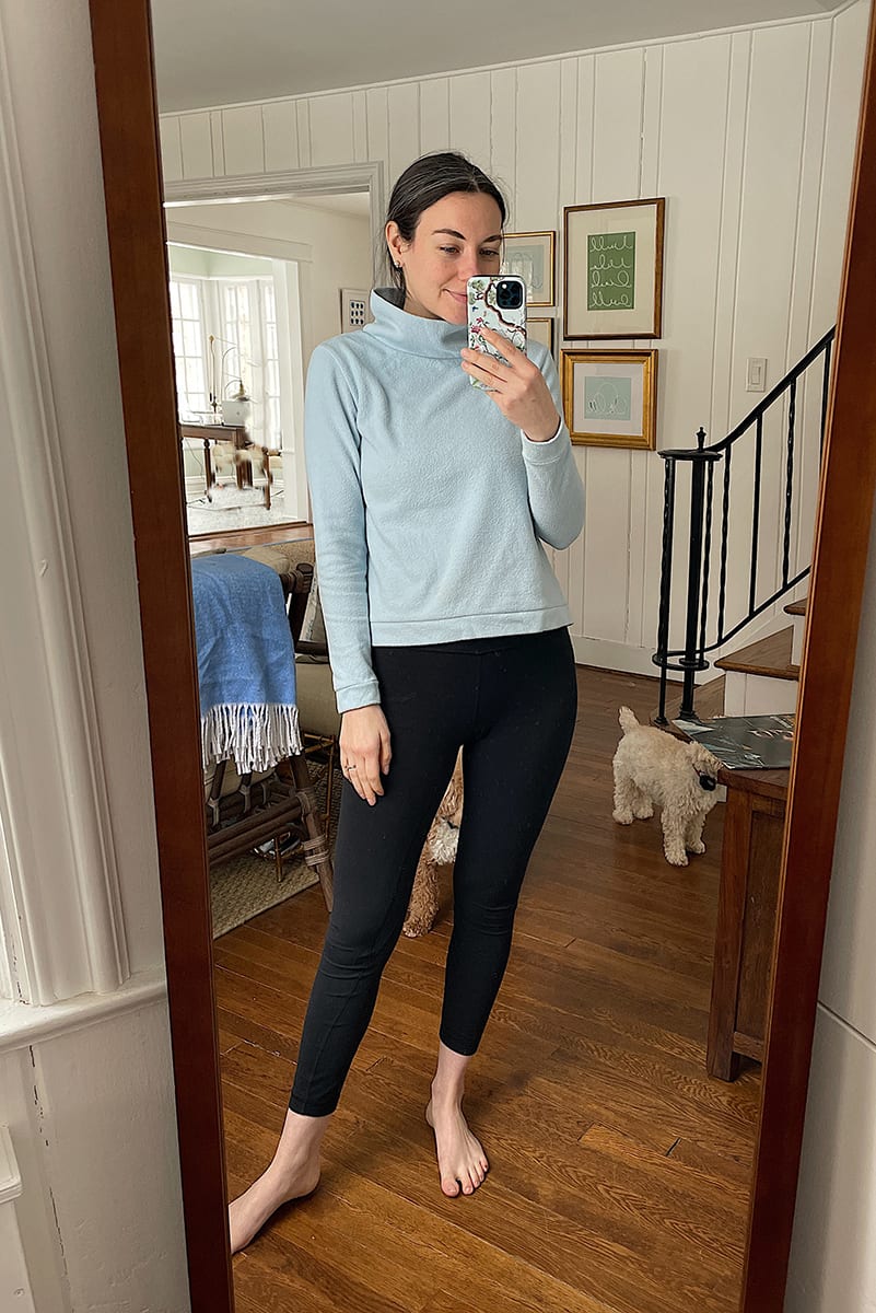 fleece turtleneck | WEEK OF OUTFITS 2.23.21