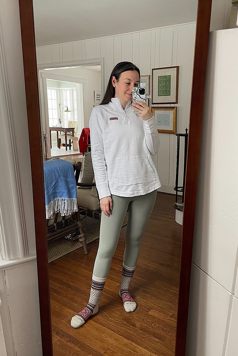 quarter zip jacket | WEEK OF OUTFITS 2.23.21