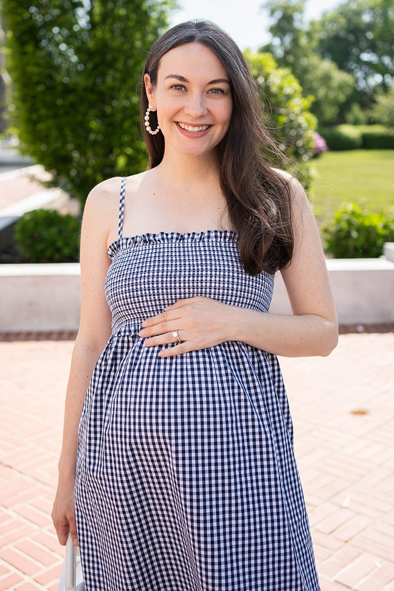 J.Crew Smocked Gingham Dress