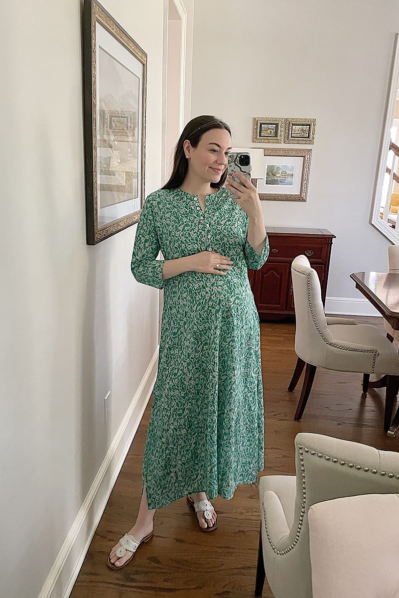 sheer long printed dress | WEEK OF OUTFITS 5.15.21