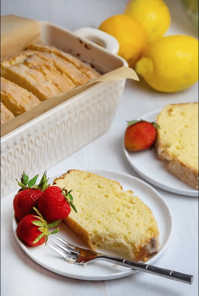 LEMON RICOTTA POUND CAKE