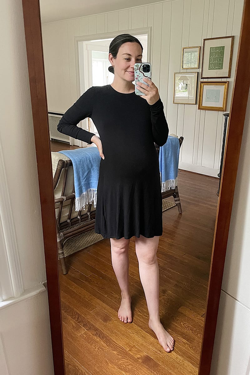 black dress for pregnancy