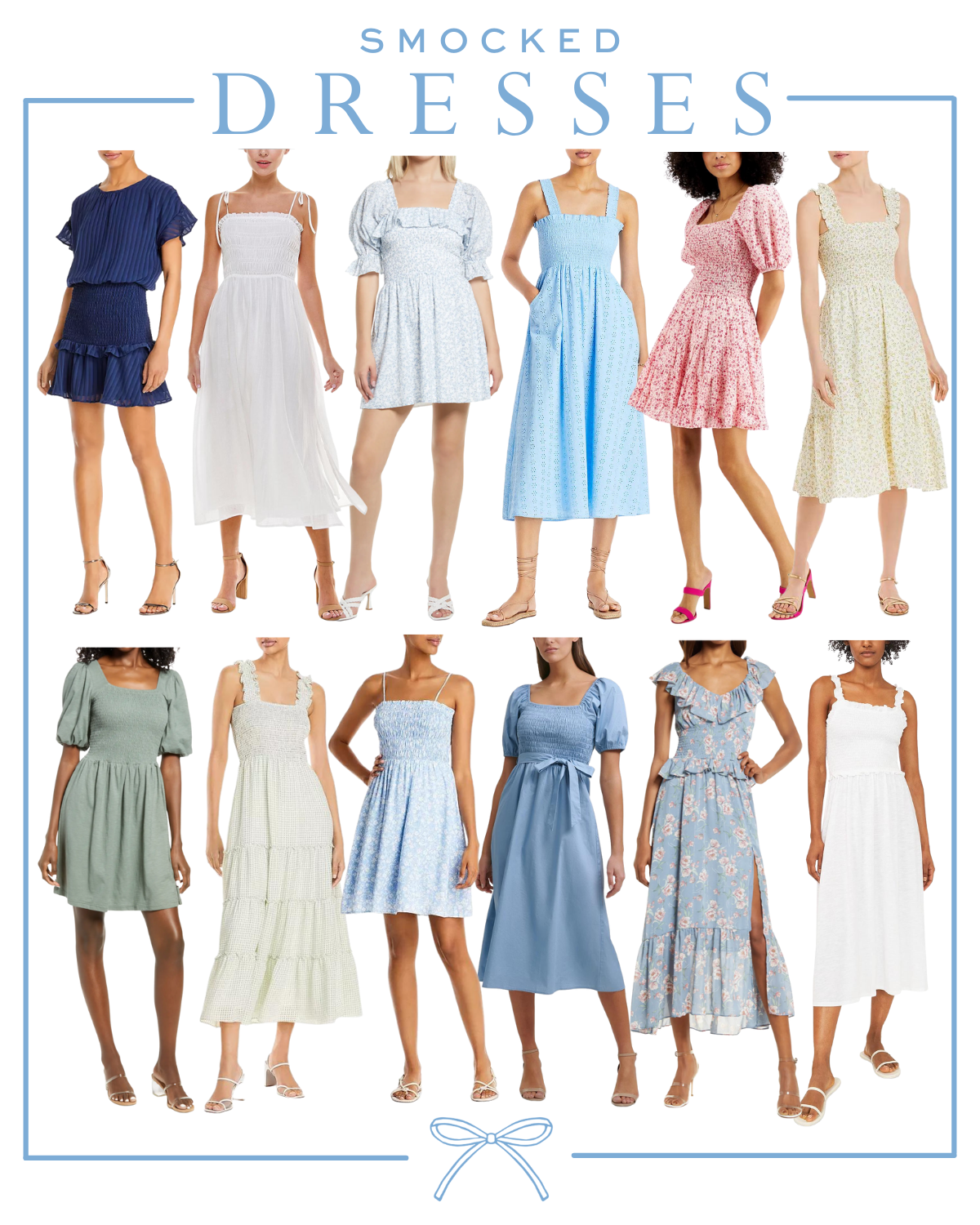 SMOCKED DRESSES UNDER $100