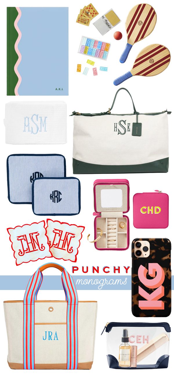 punchy monograms