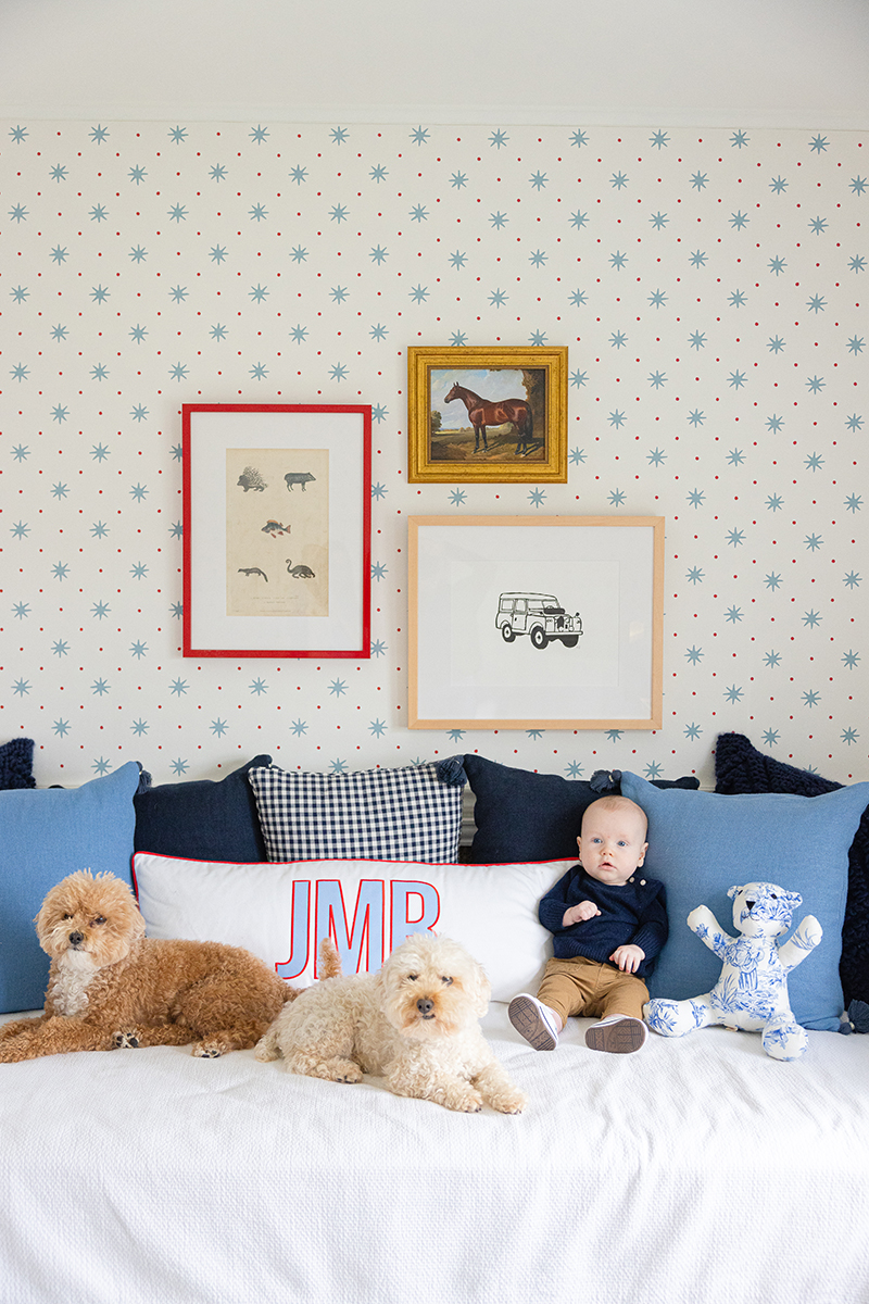 baby boy nursery inspiration sister parish design wallpaper