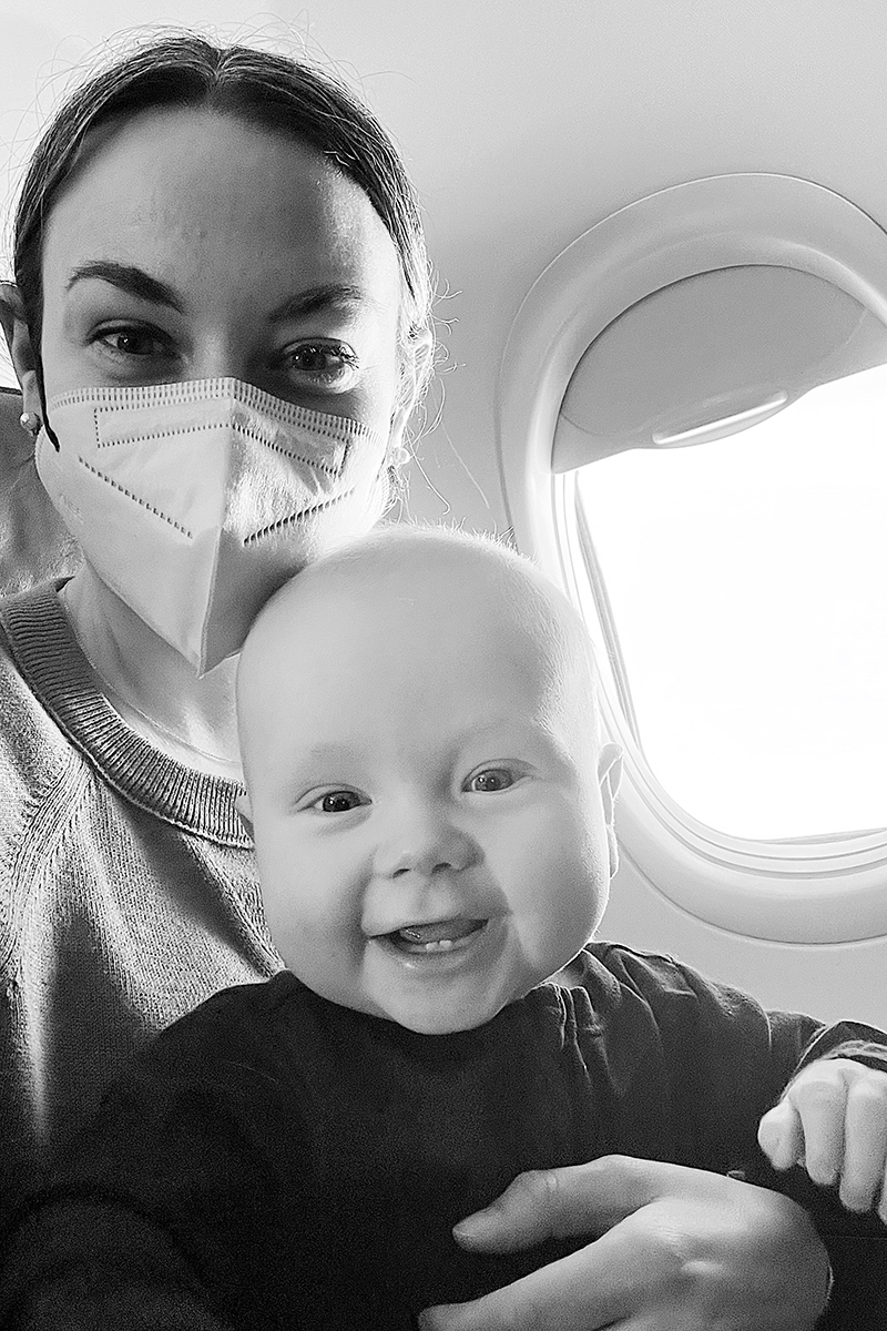 tips for flying with a baby