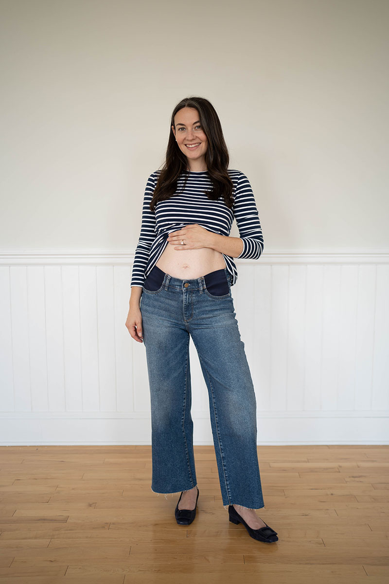 DL1961 Hepburn Wide Leg Best Maternity Jeans