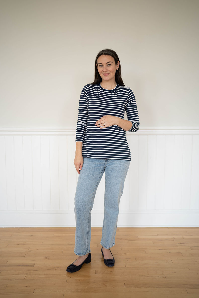 PAIGE Noella Straight Best Maternity Jeans